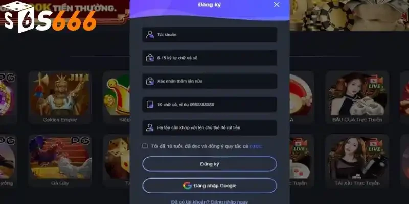 Hướng dẫn các bước đăng ký