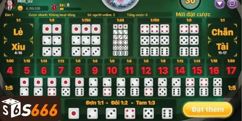 Mẹo chơi tài xỉu thắng lớn