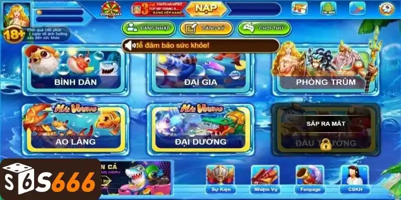 Những game bắn cá hay nhất tại S666